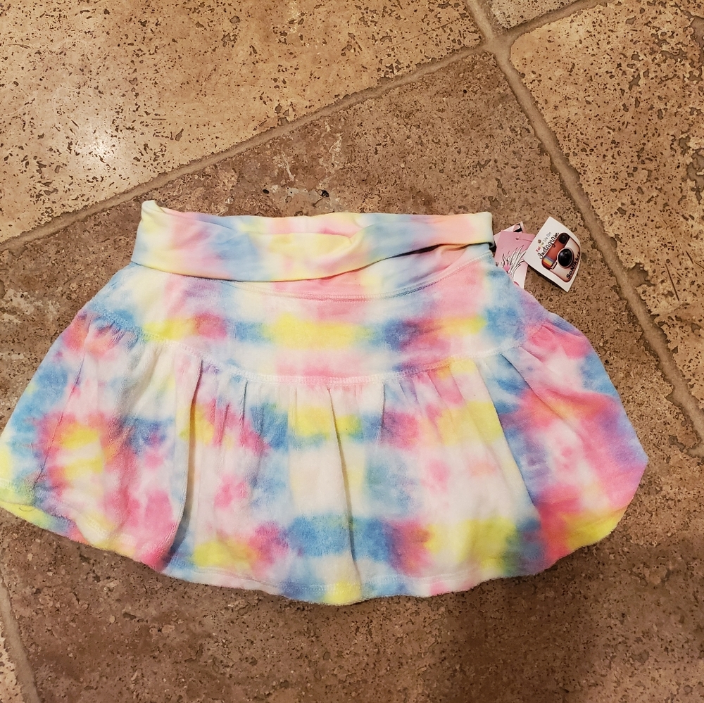 So Nikki Tie Die - Terry Skirt/Skort - NWT